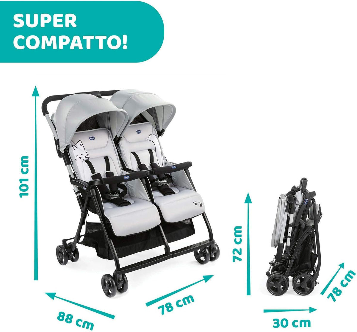 Chicco Ohlalà Twin Stroller