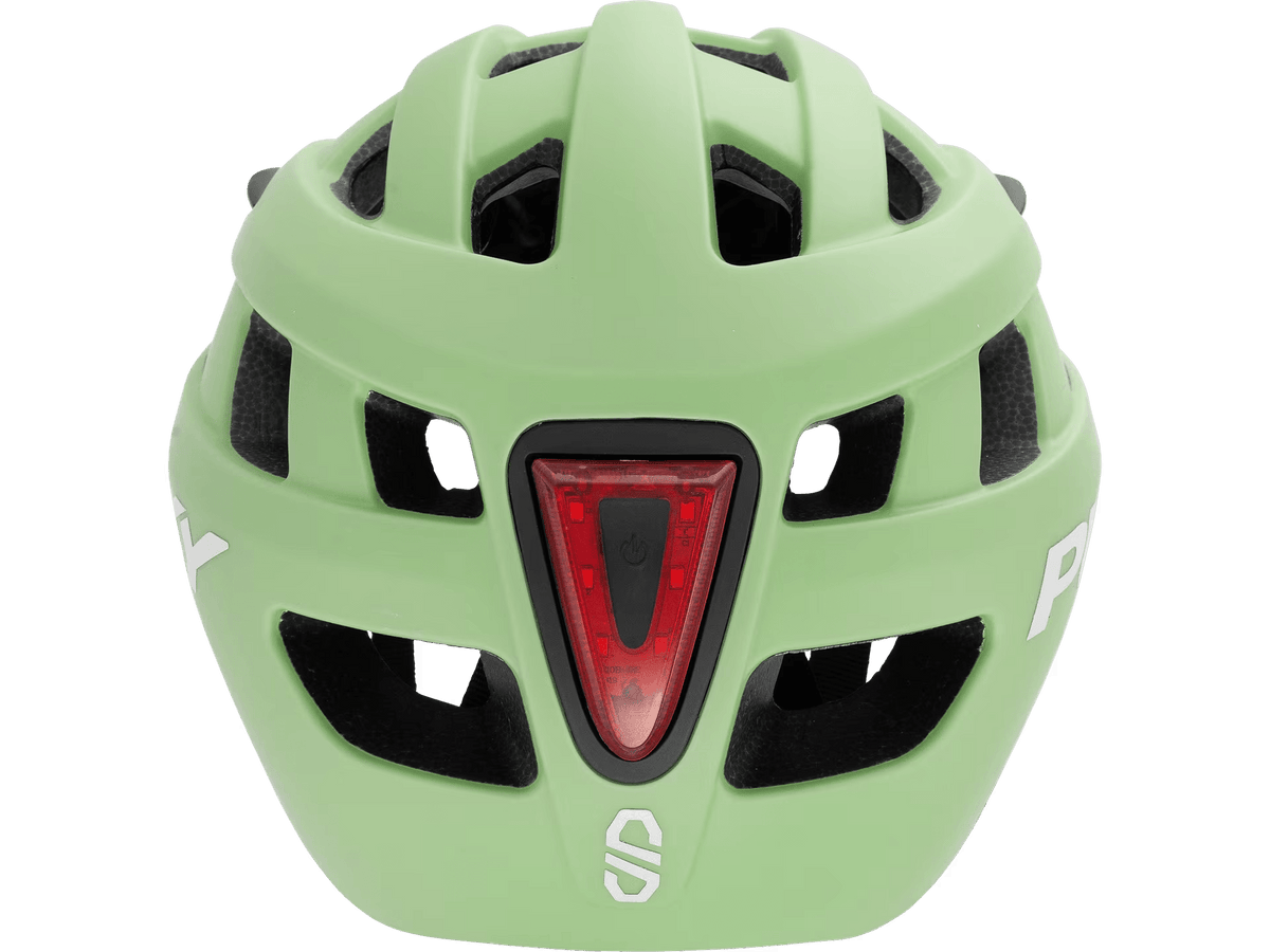 Puky bike helmet for children in retrogreen with removable rear light