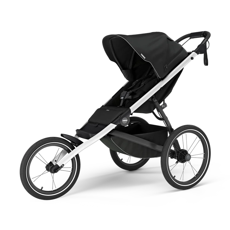 Hyr Thule Glide 3 joggingvagn i svart hos Parently