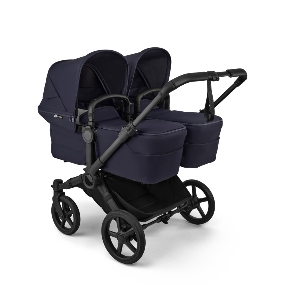 Bugaboo Donkey 6 Twin tvillingvagn Deep Indigo två liggdelar