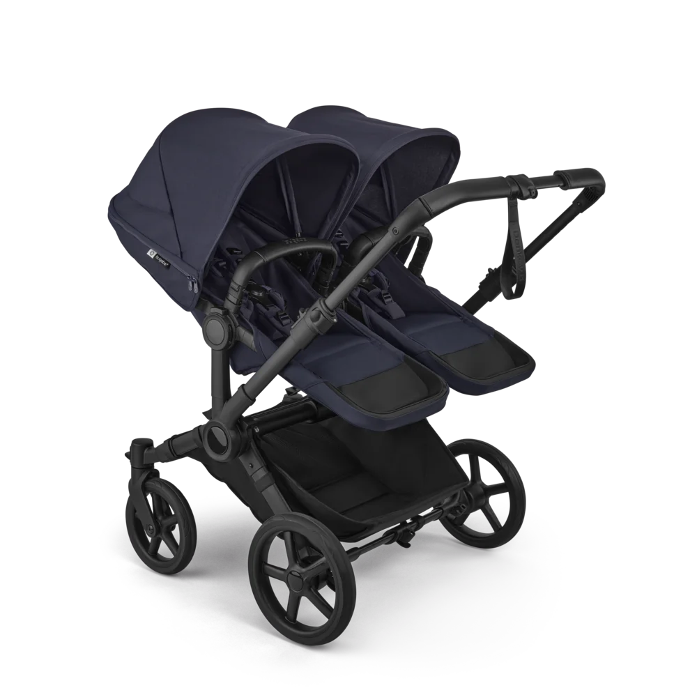 Bugaboo Donkey 6 Twin tvillingvagn Deep Indigo två sittdelar