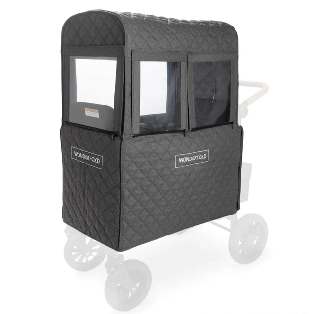 Vinteröverdrag til WonderFold W2 Luxe Stroller Wagon i grått