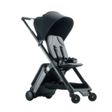 TernX Carry On Luggage Stroller in fullt uppfällt läge with removable canopy.