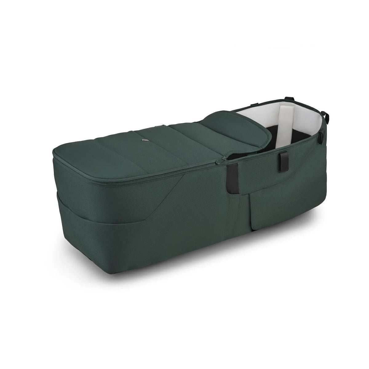 Bugaboo Donkey 6 Twin komplett liggdelsklädsel i Fern Green att hyra hos Parently