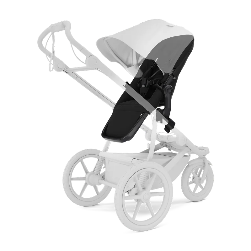 Hyr Thule Urban Glide Reversible Seat hos Parently – sittdelen monterad föräldervänd på Urban Glide
