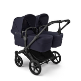 Bugaboo Donkey 6 Twin tvillingvagn Deep Indigo två liggdelar