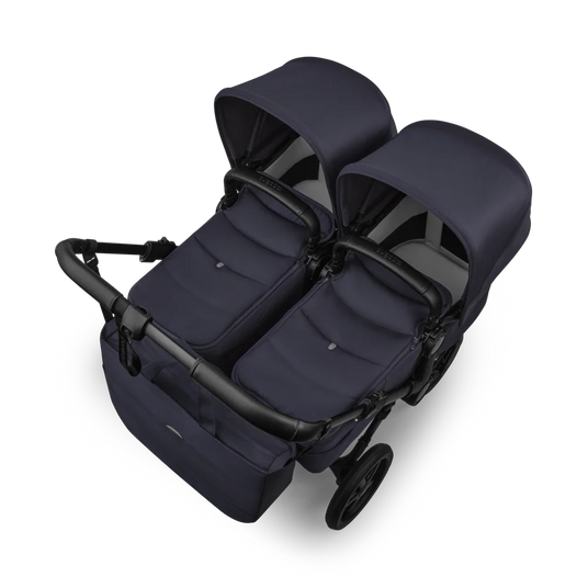 Bugaboo Donkey 6 Twin tvillingvagn Deep Indigo liggdelar ovanifrån