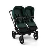 Bugaboo Donkey 6 Twin tvillingvagn Fern Green med sittdynor