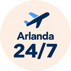 Hämtning och retur på Arlanda 24/7 – Parently